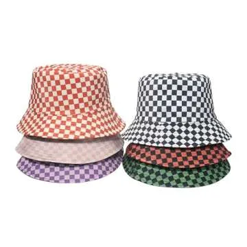 Y2k Aesthetic Bucket Hat Aesthetic Y2k Accessories Cute Bucket Hat Bucket Hat for Women (Red,One Size)
