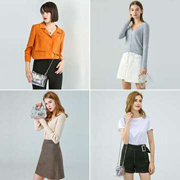 MOETYANG Clear Purse for Women - Stadium Approved Bag