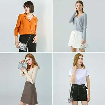 MOETYANG Clear Purse for Women - Stadium Approved Bag