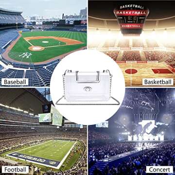 MOETYANG Clear Purse for Women - Stadium Approved Bag