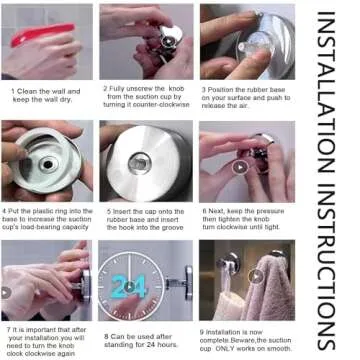 iaredon Suction Cup Hooks for Shower,Shower Hooks for InsideShower,Removable Towel Hooks for Bathrooms,ShowerSuction Cup Bathroom Hooks for Glass Window Door,ShowerWall,Loofa, Black (4 Pack)