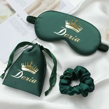 Personalized Silk Eye Mask - Perfect Birthday & Wedding Gift