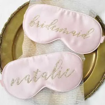 Personalized Silk Eye Mask - Perfect Birthday & Wedding Gift