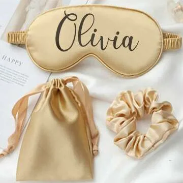 Personalized Silk Eye Mask - Perfect Birthday & Wedding Gift