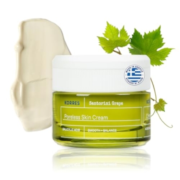KORRES Santorini Grape Poreless Skin Cream - Hydrating Gel Moisturizer for All Skin Types