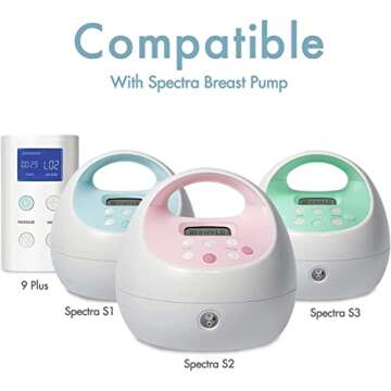 [12-Count] Papablic Pump Parts Compatible with Spectra S1, S2 and 9 Plus, Incl 8-Count Duckbill Valv...