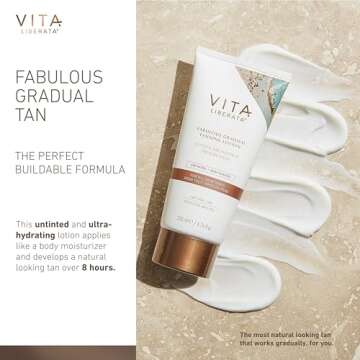Vita Liberata Fabulous Gradual Tanning Lotion - Buildable Formula for a Natural Tan