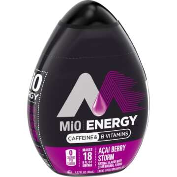 MIO Energy Liquid Enhancer Acai Berry Storm 1.62 Ounce (PACK - 6)