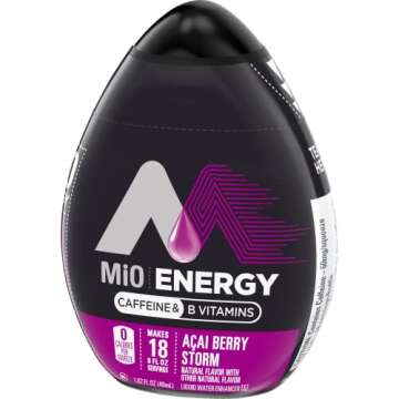 MIO Energy Liquid Enhancer Acai Berry 1.62oz Pack of 6