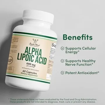 Alpha Lipoic Acid 600mg Antioxidant Supplement for Health