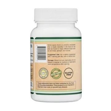 Alpha Lipoic Acid 600mg Antioxidant Supplement for Health