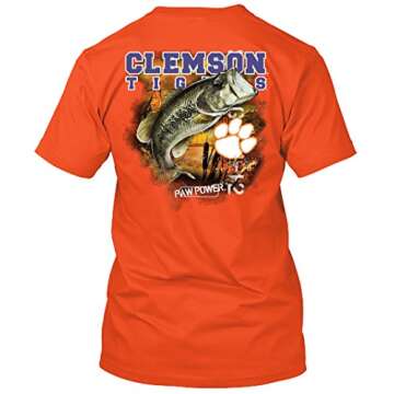 NCAA - Bass Fishing T Shirt - Multiple Universities Available - up to 2X and 3X - Officially License...