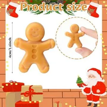 Enchanting 60 Pcs Gingerbread Man Wax Melts - Cozy Holiday Scent for Home and Gifts