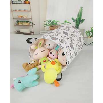 MAIZMZ Kids Hamper Baby Storage Bins Gift Toy Box Organizer Nursery Waterproof Laundry Basket Large Canvas Collapsible Chest for Boys Girls Bedroom Closet Shelf Room Decor