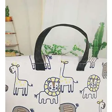 MAIZMZ Kids Hamper Baby Storage Bins Gift Toy Box Organizer Nursery Waterproof Laundry Basket Large Canvas Collapsible Chest for Boys Girls Bedroom Closet Shelf Room Decor