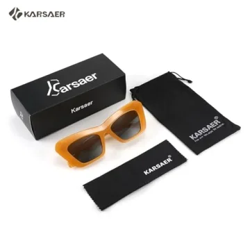 Stylish Karsaer Retro Vintage Cateye Square Sunglasses