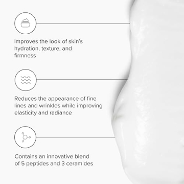 DRMTLGY Peptide Night Cream Face Moisturizer. Fragrance Free and Oil Free Hydrating Facial Moisturizer for All Skin Types. 2.1 oz