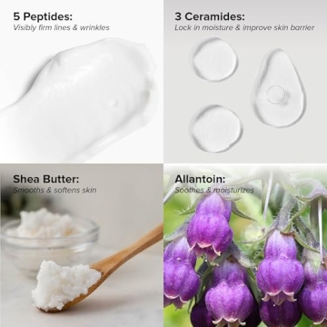 DRMTLGY Peptide Night Cream Face Moisturizer. Fragrance Free and Oil Free Hydrating Facial Moisturizer for All Skin Types. 2.1 oz