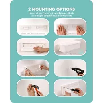 Baffect 2 pcs Under Sink Organizers Pull Out Cabinet Organizer Slide Out Plastic Storage Drawers Sliding Basket for Kitchen Bathroom Undersink (White)