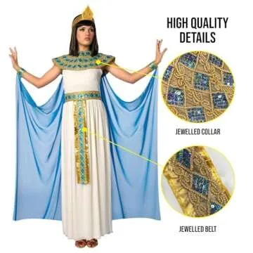 Morph Cleopatra Costume Women Egyptian Costume Women Cleopatra Costume Adult Women Egyptian Halloween Costume Egyptian S