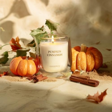 Goodpick Pumpkin Cinnamon Candle for Cozy Autumn Vibes