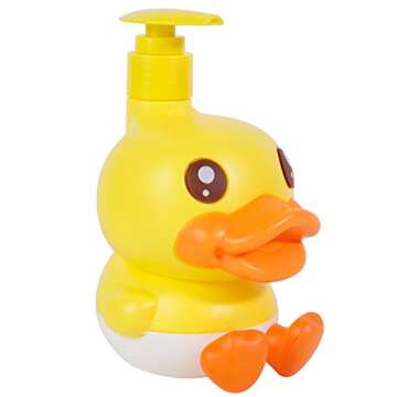 Cute Soap Dispenser for Kids Gift, Fun Duck-Shaped Bathroom and Kitchen Accessory