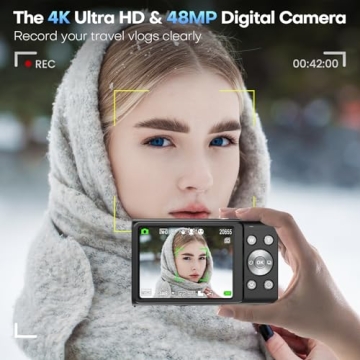UHD 4K Vlogging Camera with Autofocus Features