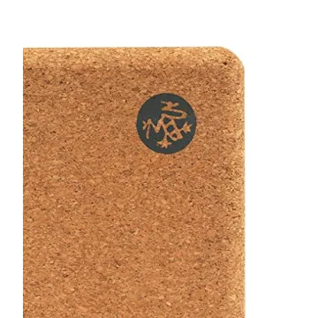 Manduka Yoga Cork Block - Yoga Prop and Accessory, Good for Travel, Comfortable Edges, Lightweight, Extra Firm Cork, 4" x 6" x 9" (10 x 15 x 22.5 cm)