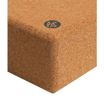 Manduka Yoga Cork Block - Yoga Prop and Accessory, Good for Travel, Comfortable Edges, Lightweight, Extra Firm Cork, 4" x 6" x 9" (10 x 15 x 22.5 cm)