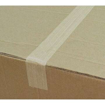 BOMEI PACK 2Pack Reinforced Kraft Paper Tape, Self Adhesive Paper Gummed Packing Tape, for Heavy Dut...