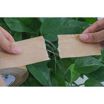 BOMEI PACK 2Pack Reinforced Kraft Paper Tape, Self Adhesive Paper Gummed Packing Tape, for Heavy Duty Packing, Shipping, Moving and Storage, 2Inch55yds