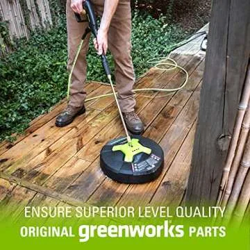 GreenWorks 15" Surface Cleaner for Efficient Outdoor Cleaning