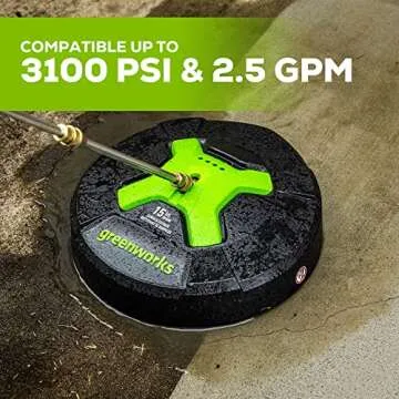 GreenWorks 15" Surface Cleaner for Efficient Outdoor Cleaning
