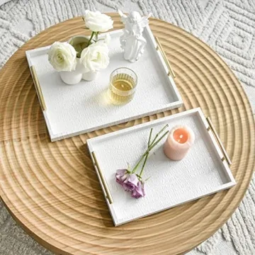 Elegant Crocodile Serving Trays Set - Stylish Decor