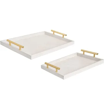Elegant Crocodile Serving Trays Set - Stylish Decor