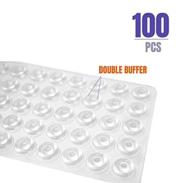 Soft Close Cabinet Bumpers 100 PCS Clear Sound Dampening