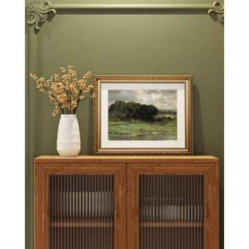Vintage Gold Framed Wall Art - Elegant Nature Canvas Prints