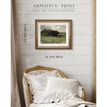 Vintage Gold Framed Wall Art - Elegant Nature Canvas Prints