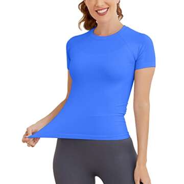 MathCat Seamless Workout Tops for Women - Comfort & Style