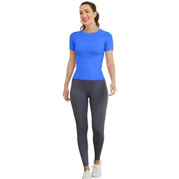 MathCat Seamless Workout Tops for Women - Comfort & Style