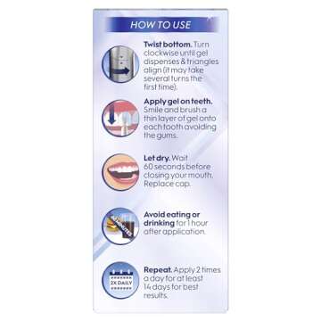 Crest 3DWhite Teeth Whitening Pen, Easy-to-Use, Conveniently Erases Surface Stains, Teeth Whitening Products