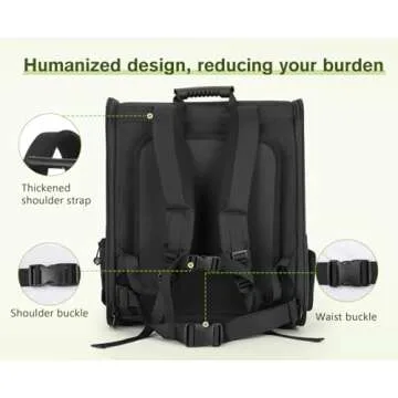 Pecute Pet Carrier Backpack, Dog Carrier Backpack, Expandable with Breathable Mesh for Small Dogs Cats Puppies, Pet Backpack Bag for Hiking Travel Camping Outdoor Hold Pets Up to 18 Lbs