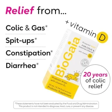 BioGaia Baby Probiotic Drops for Colic Gas Relief Vitamin D