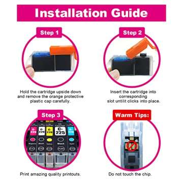 IN INTACTECH Compatible Ink Cartridges Replacement for Canon CLI-226GY CLI226 Work for Canon PIXMA MG8120 MG8120B MG8220 MG6120 MG6220 (Grey, 4-Pack)