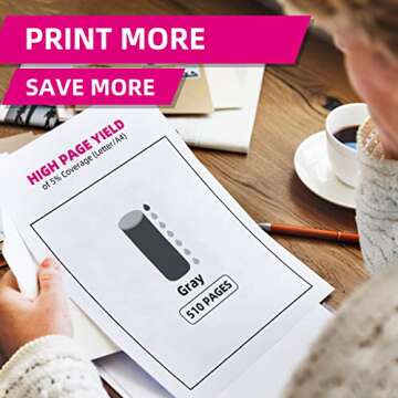 IN INTACTECH Compatible Ink Cartridges Replacement for Canon CLI-226GY CLI226 Work for Canon PIXMA MG8120 MG8120B MG8220 MG6120 MG6220 (Grey, 4-Pack)