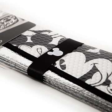 Plasticolor 003689R01 Mickey Mouse Expressions Accordion Style Car Truck SUV Front Windshield Sunshade