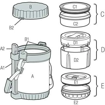 THERMOS All-In-One Vacuum Insulated Meal Carrier, Smoke
