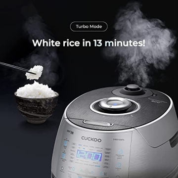 CUCKOO Induction Heating Rice Cooker 10-Cup Stainless Steel