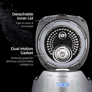 CUCKOO Induction Heating Rice Cooker 10-Cup Stainless Steel