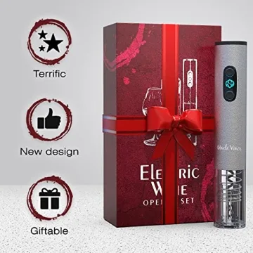 Electric Wine Opener Set Uncle Viner - Perfect Gift for Wine Lovers